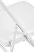 Chivari White Metal Folding Chair CFMW-CX-T