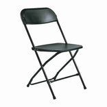 Black Folding Chair (Steel-Poly Chair)