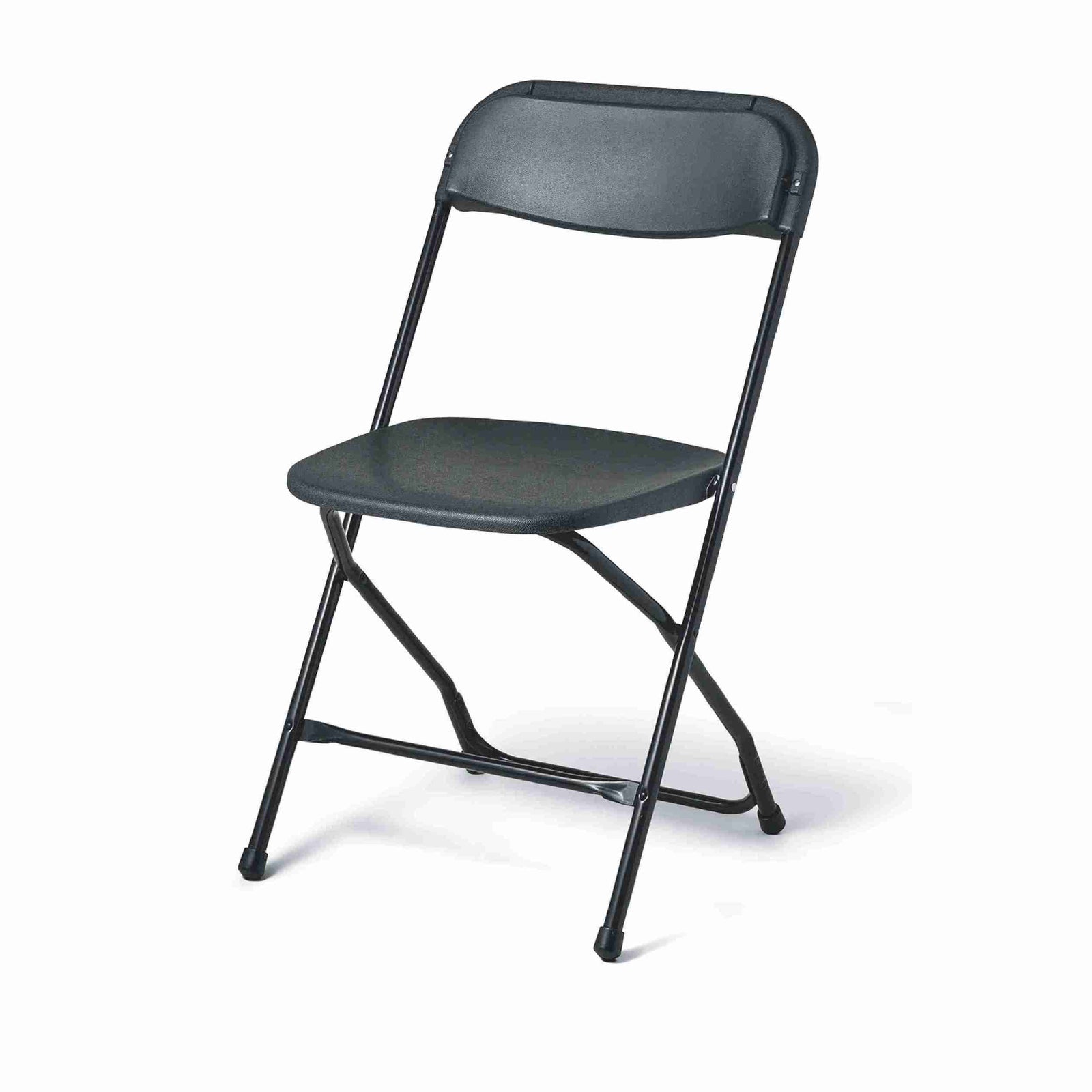Chivari Black Folding Chair (Steel-Poly Chair) CFPB-AX-T