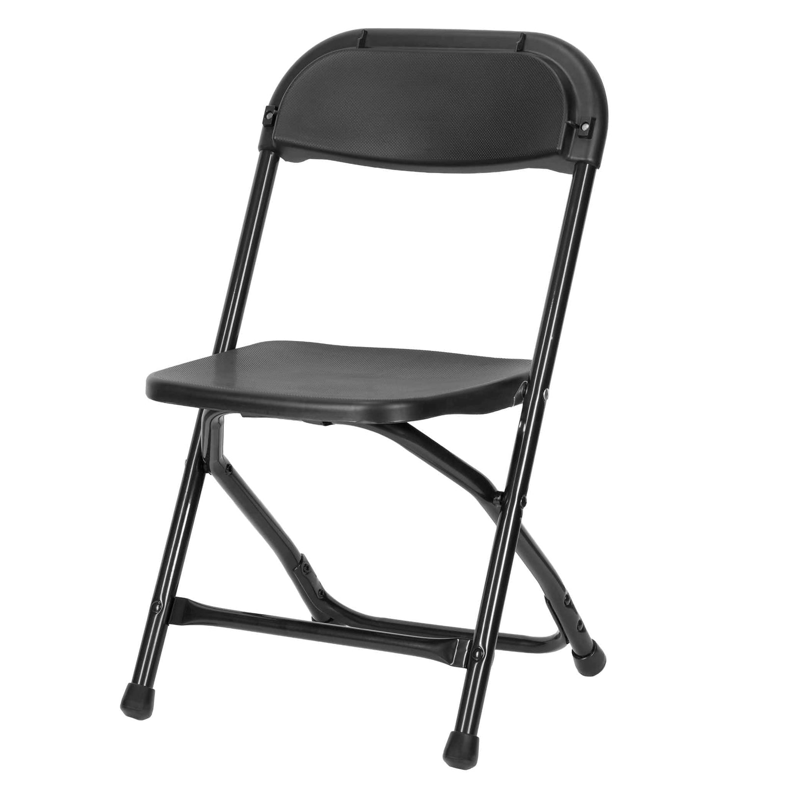Chivari Kids Black Folding Chair (Steel-Poly Chair) CFPB-KID-AX-T