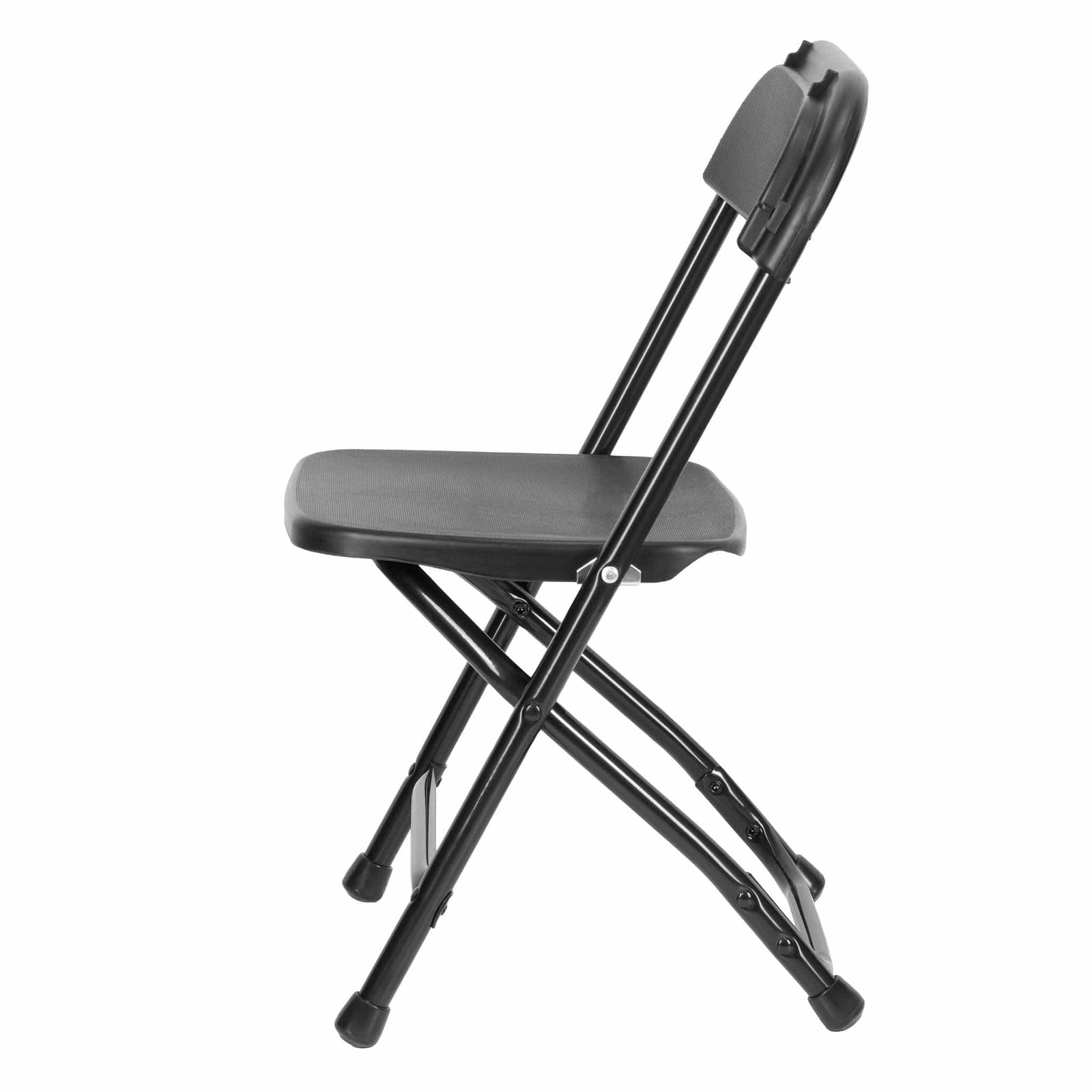 Chivari Kids Black Folding Chair (Steel-Poly Chair) CFPB-KID-AX-T