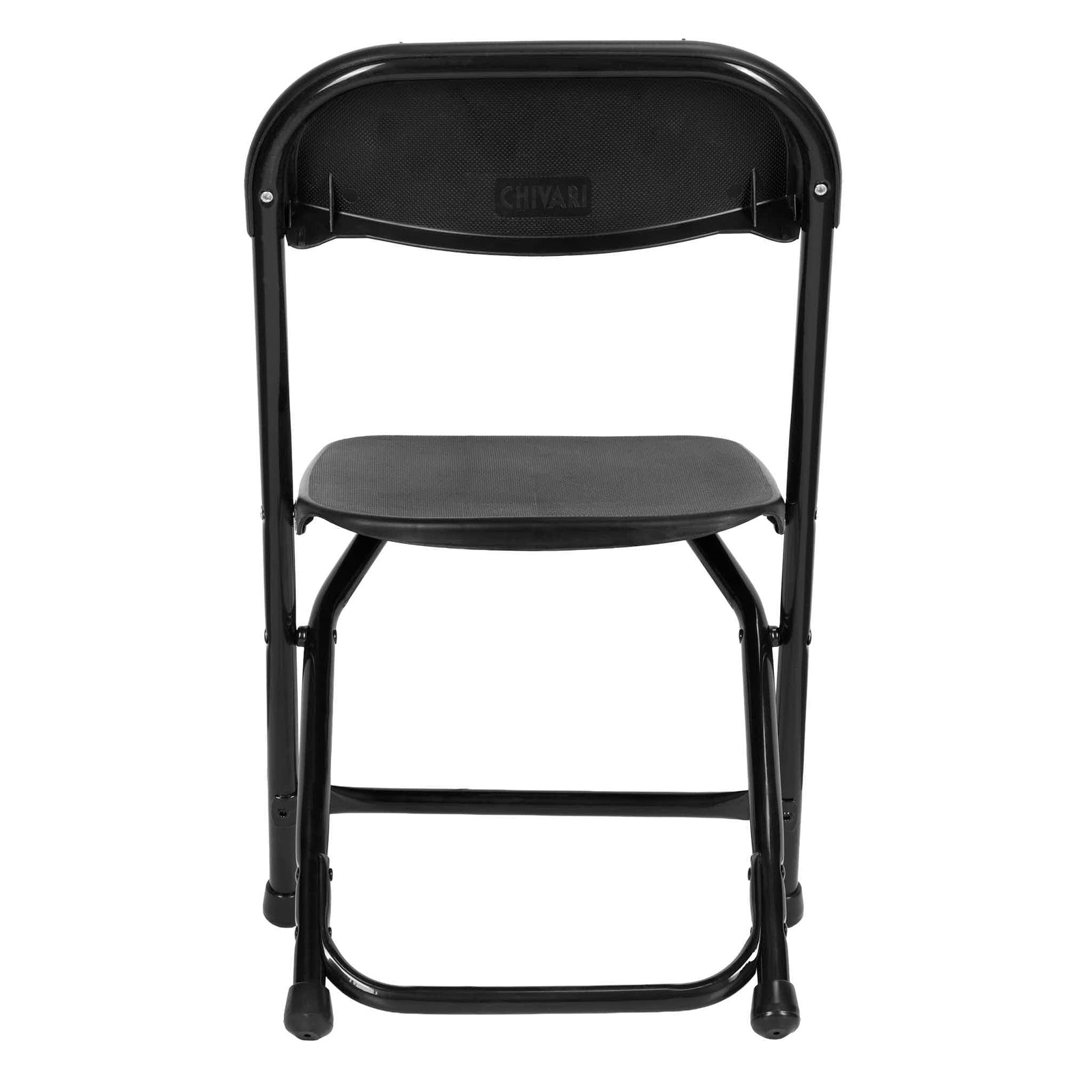 Chivari Kids Black Folding Chair (Steel-Poly Chair) CFPB-KID-AX-T
