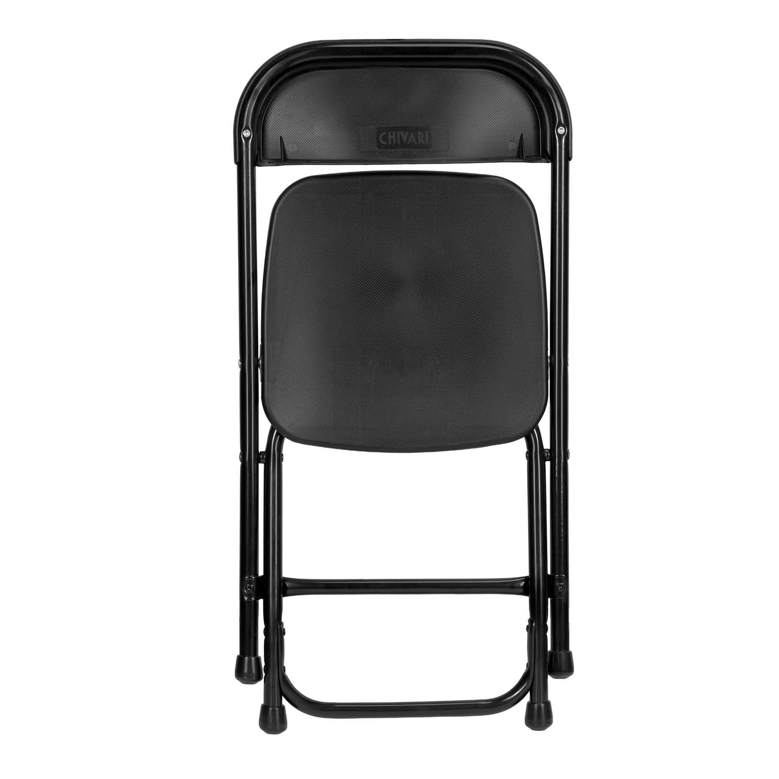 Chivari Kids Black Folding Chair (Steel-Poly Chair) CFPB-KID-AX-T