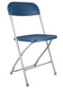 Chivari Blue Folding Chair (Steel-Poly Chair) CFPBLU-AX-T