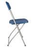 Chivari Blue Folding Chair (Steel-Poly Chair) CFPBLU-AX-T
