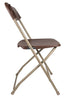 Chivari Brown Folding Chair (Steel-Poly Chair) CFPBR-CX-T