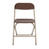 Chivari Brown Folding Chair (Steel-Poly Chair) CFPBR-CXI