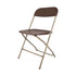 Chivari Brown Folding Chair (Steel-Poly Chair) CFPBR-CXI