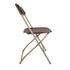 Chivari 200 Pack Brown Steel Poly Folding Chairs CFPBR-CXI-200
