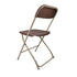 Chivari 200 Pack Brown Steel Poly Folding Chairs CFPBR-CXI-200