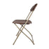 Chivari 200 Pack Brown Steel Poly Folding Chairs CFPBR-CXI-200