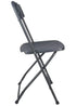 Chivari Dark Gray Folding Chair (Steel-Poly Chair) CFPGD-AX-T