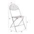 Chivari 96 Chair Pack White Fan Back Folding Chair (Steel-Poly Chair) CFPW-FAN-CX-T-96