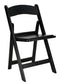 Chivari Black SuperResin Folding Chair CFRB-AX-T