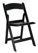 Chivari Black SuperResin Folding Chair CFRB-AX-T