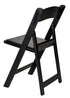 Chivari Black SuperResin Folding Chair CFRB-AX-T