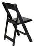 Chivari Black SuperResin Folding Chair CFRB-AX-T