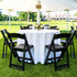 ChairMates Black Grass and Sand Series Resin Folding Chair with Black Vinyl Cushion and Stainless Steel Hardware CFRBGS-AX-T