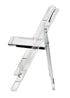 Chivari 100 Pack Clear Resin Folding Chairs CFRCL-HB-T-100