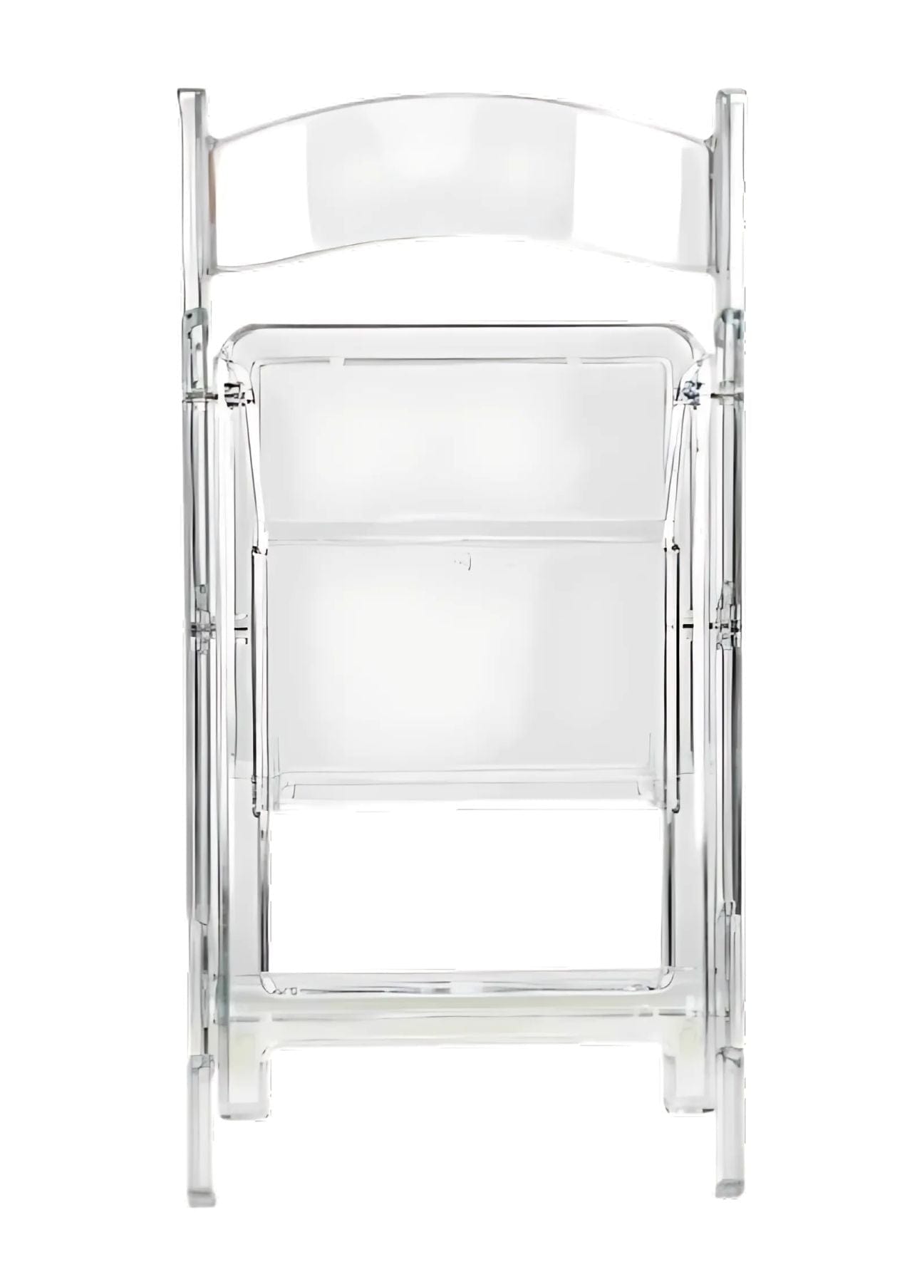 Chivari Clear Resin Folding Chair CFRCL4-HB-T