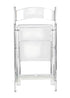 Chivari Clear Resin Folding Chair CFRCL4-HB-T