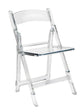 Chivari Clear Resin Folding Chair CFRCL4-HB-T