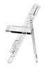 Chivari Clear Resin Folding Chair CFRCL-HB-T