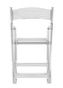 Chivari Clear Resin Folding Chair CFRCL-HB-T