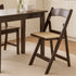Chivari Fruitwood ToughResin™ Folding Chair with Tan Cushion CFRF-TAN-AX-T