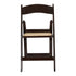 Chivari Fruitwood Resin Folding Chair with Tan Cushion CFRF-TAN-AX-T