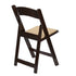 Chivari Fruitwood Resin Folding Chair with Tan Cushion CFRF-TAN-AX-T