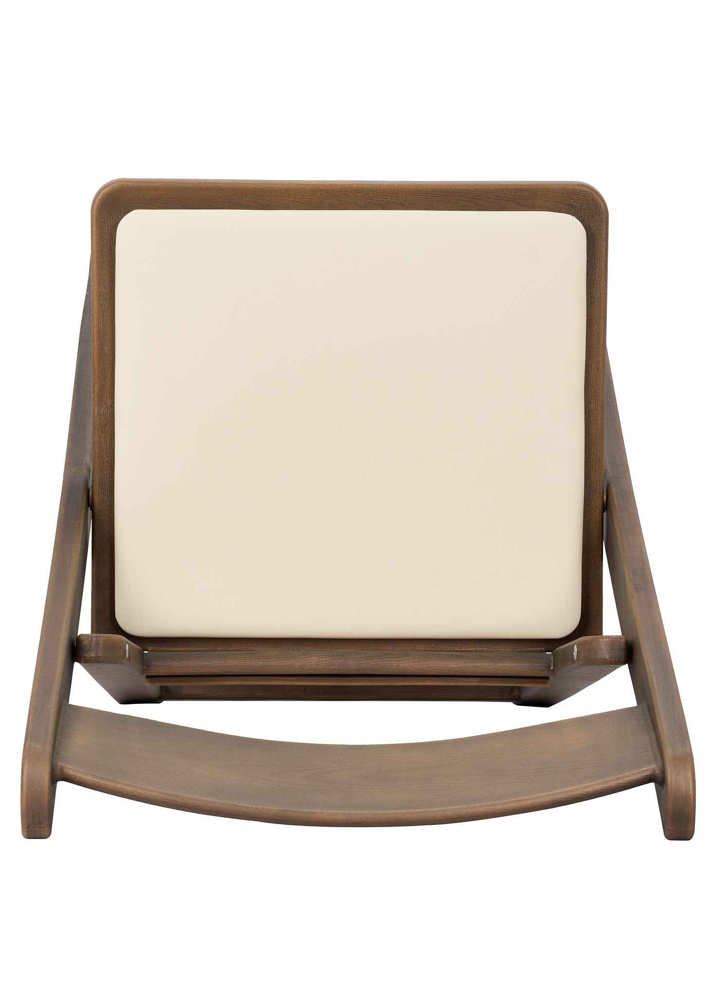 Chivari Fruitwood WoodGrain™ Resin Folding Chair with Ivory Seat CFRFB-IVY-AX-T