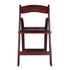 Chivari Mahogany WoodGrain™ Resin Steel Skeleton™ Folding Chair with Black Seat CFRM-ST-A