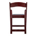 Chivari Mahogany WoodGrain™ Resin Steel Skeleton™ Folding Chair with Black Seat CFRM-ST-A