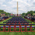 Chivari 100 Chair Pack Old Glory Red White and Blue Resin Folding Chair CFRRWB-KT-100