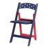 Chivari 100 Chair Pack Old Glory Red White and Blue Resin Folding Chair CFRRWB-KT-100