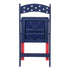 Chivari 100 Chair Pack Old Glory Red White and Blue Resin Folding Chair CFRRWB-KT-100