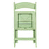 Chivari Sage Green with Matching Vinyl Cushion WoodGrain™ Resin Folding Chair CFRSGB-AX-T