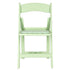 Chivari Sage Green with Matching Vinyl Cushion WoodGrain™ Resin Folding Chair CFRSGB-AX-T