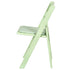 Chivari Sage Green with Matching Vinyl Cushion WoodGrain™ Resin Folding Chair CFRSGB-AX-T