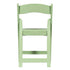 Chivari Sage Green with Matching Vinyl Cushion WoodGrain™ Resin Folding Chair CFRSGB-AX-T