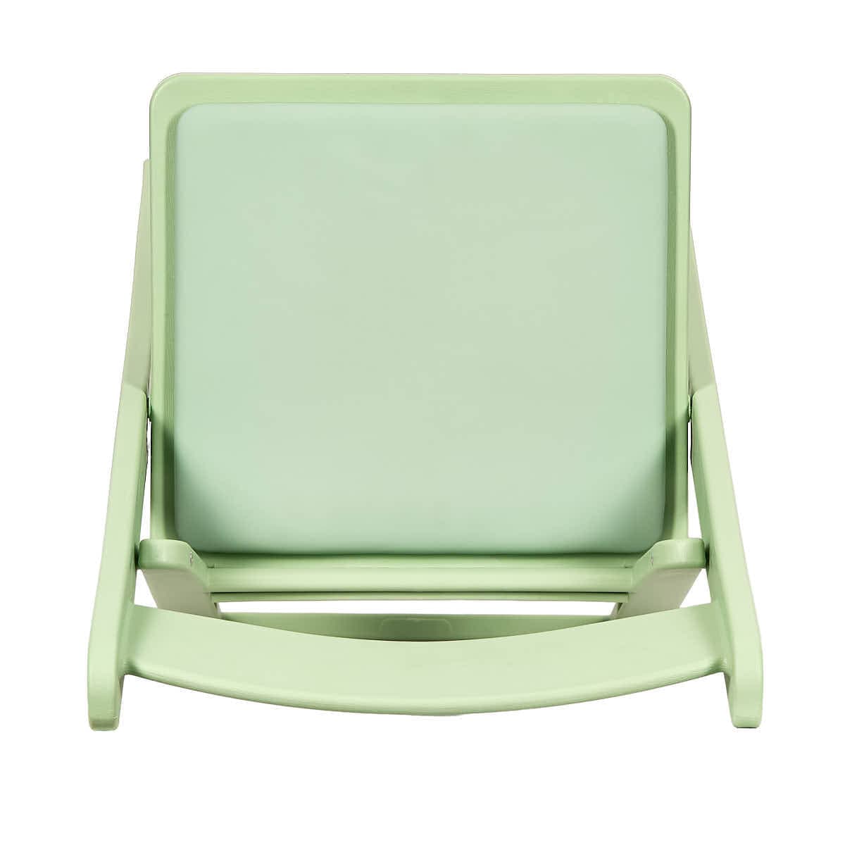 Chivari Sage Green with Matching Vinyl Cushion WoodGrain™ Resin Folding Chair CFRSGB-AX-T