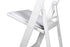 White Resin Folding Chair