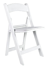 White Resin Folding Chair