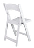 Chivari White Resin Folding Chair CFRW2-CX-T