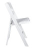 Chivari White Resin Folding Chair CFRW2-CX-T