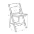 Chivari 100 Pack White with White Vinyl Cushion Resin Steel Skeleton™ Folding Chair CFRW-ST-A-100