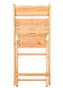 Chivari 40 Pack Natural Slatted Wood Folding Chairs, 1942 Style CFWNS-ZG-T-40