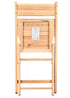 Chivari 40 Pack Natural Slatted Wood Folding Chairs, 1942 Style CFWNS-ZG-T-40