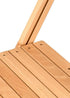 Chivari 40 Pack Natural Slatted Wood Folding Chairs, 1942 Style CFWNS-ZG-T-40